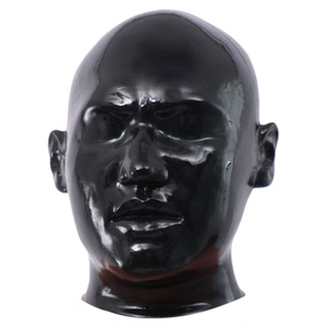 Smitizen亮面迈克头套硅胶紧身衣连体衣道具猛男mask
