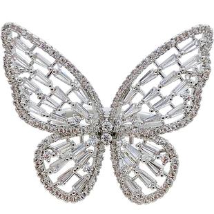 苏心简约镂空蝴蝶戒指夸张风开口食指戒韩国气质网红戒