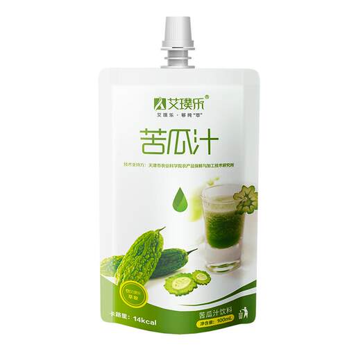 艾璞乐苦瓜汁原液鲜果蔬菜汁原浆原汁轻食苦瓜水健康饮料品农科院