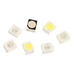 高亮1210贴片发光二极管LED灯珠3528正白光翠绿色暖白红黄蓝光