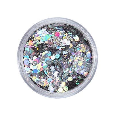 舞台妆容银色红色免胶水亮片闪片