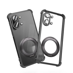 柠乐适用红米Turbo5Max手机壳redmiturbo4/3支架Note15Pro14气囊13/12防摔11TPro10透明电镀保护套14R外壳13C