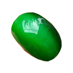 活口戒指男女款强光猫眼石碧绿色食指戒老板戒情侣戒指宝石菠菜绿