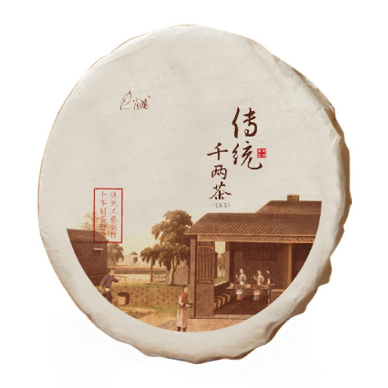 肖鸿传统古法压制千两茶400克/片