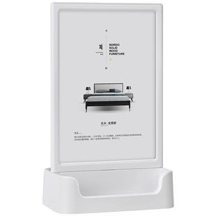 立式桌牌台卡a4双面透明价格牌价目表展牌吧台餐桌菜单展示牌广告牌a5桌面水牌立牌l型亚克力台签台牌展示架