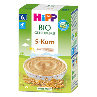 HIPP喜宝米粉麦片宝宝有机辅食婴儿米糊五谷燕麦/大米/酸奶米粉