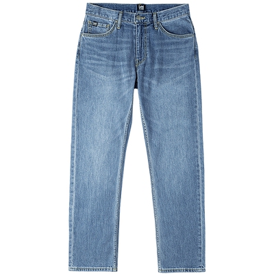 【张凌赫代言】Lee26春夏新品五袋款标准中腰726直筒牛仔裤浅蓝男