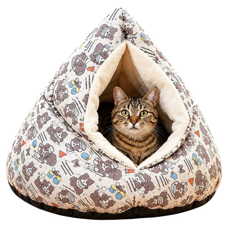 鸡屁股猫窝冬季保暖封闭式