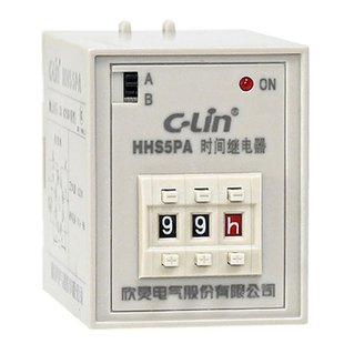 欣灵牌HHS5PA改进型AC220 380V DC24V 通电延时时间继电器带瞬动