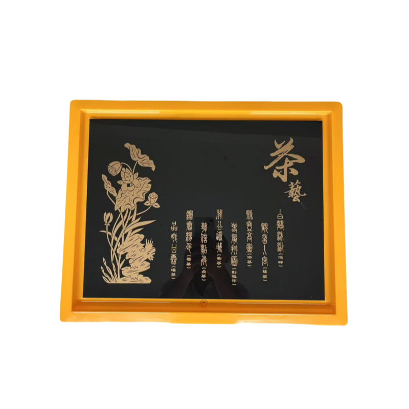 玻璃茶盘嵌入式茶台茶桌