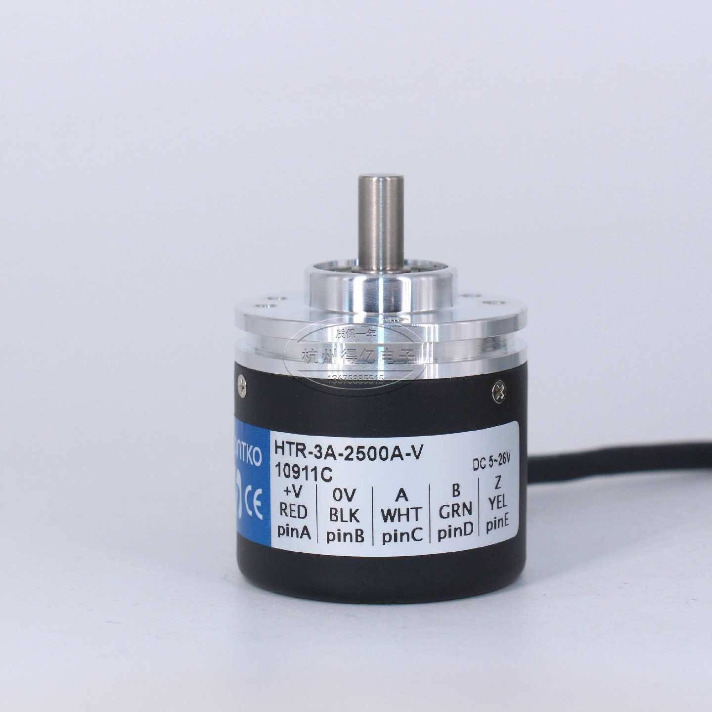 鸿璿HONTKO编码器HTR-3A-2500A-V增量型实心轴rotary encoder