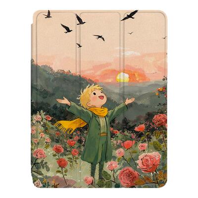 适用OPPOPad4pro小王子pad3平板Air2玫瑰花Neo风景11.4笔槽VIVOPad5Pro创意13寸IQOOPad5/12.1寸SE11保护套壳
