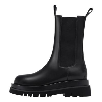 真皮版小个子内增高8cm马丁靴女