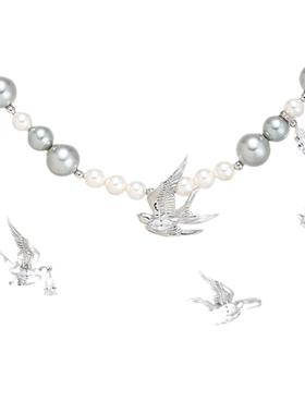 NiceMood归鸟珍珠项链液态重工