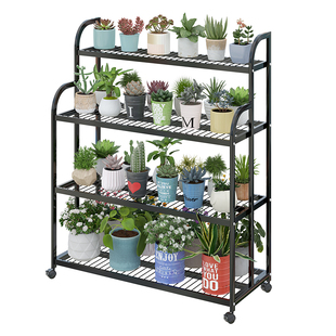 花架置物架阳台户外庭院多层多肉花盆放置架花架子客厅落地式新款