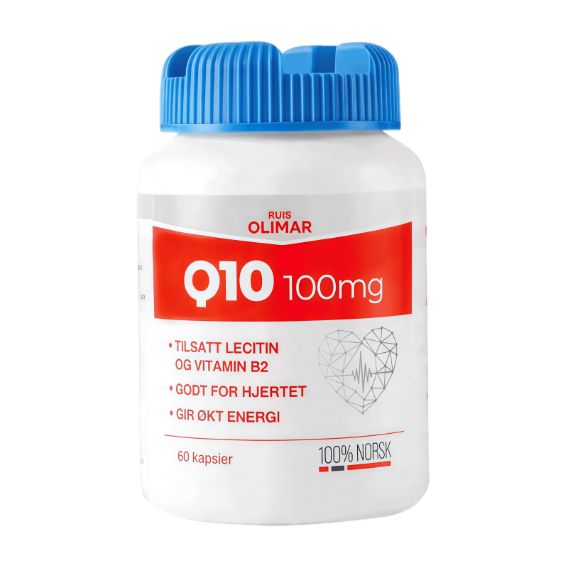 挪威原装Ruis olimar辅酶Q10+卵磷脂维生素B2 中老年心脏健康养护