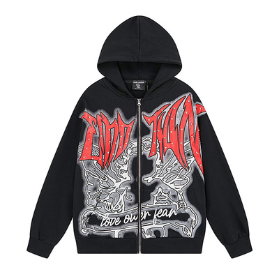 MIXEDEMOTION美潮开衫连帽卫衣