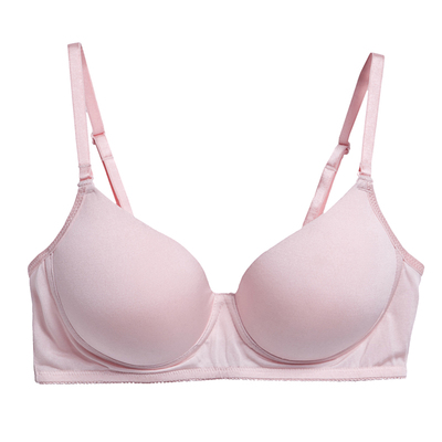 有致双面真丝无钢圈文胸罩光面