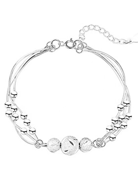 三生三世手链女生纯银多层转运珠