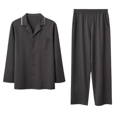 高奢男士睡衣套装经典商务家居服
