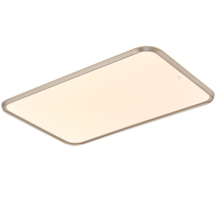 欧普照明轻奢风长方形客厅吸顶灯灵影圆形餐厅卧室灯超薄光越叠影