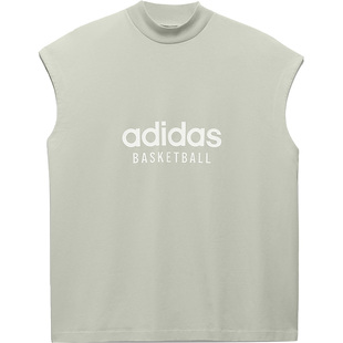 Adidas/阿迪达斯官方正品BASKETBALL TEE情侣款运动背心IA3444