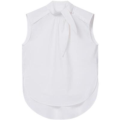 【明星同款】BLUE ERDOS2026夏季新品100%棉扭结设计无袖背心女