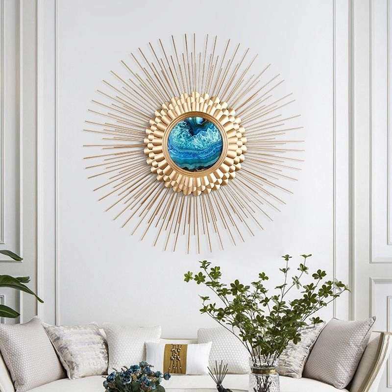 轻奢壁饰太阳镜玄关挂件客厅沙发背景墙创意铁艺墙面装饰餐厅挂饰