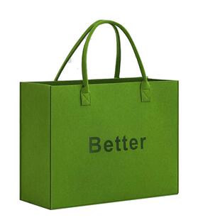 购物袋便携环保袋手提袋帆布包定制女时尚超轻便携新款2025毛毡包