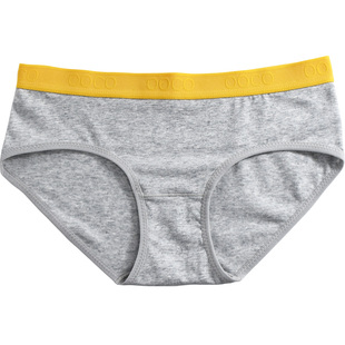 3条装 内裤女棉抗菌冬透气宽边中性学生运动字母少女低腰女生短裤