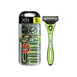 日本进口五层剃须刀 防刮伤男士通用手动舒适刮胡刀1刀柄+6刀头