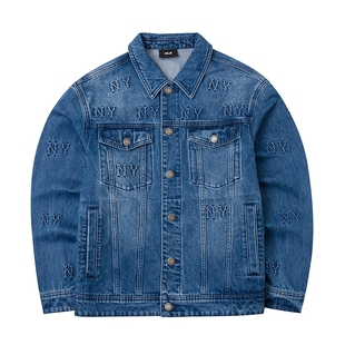 MLB官方 男装女装外套冬季新款运动服潮流时尚休闲牛仔时尚夹克