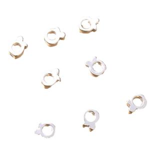 银色磨砂保色雪花片兔子吊坠diy手链项链耳环坠子自制手工饰品配