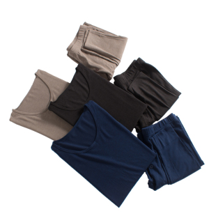 庄泰男士热力薄秋衣秋裤男保暖内衣套装可以买单件双面磨毛