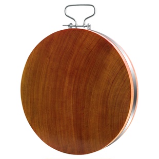 正宗铁木菜板防滑防霉家用砧板实木圆形菜墩刀板厨房整木案板粘板