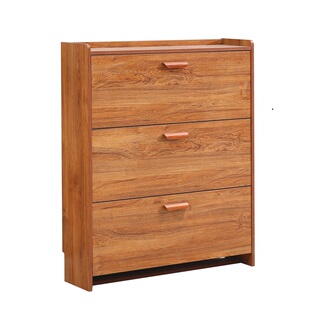 翻斗鞋柜超薄简约现代17 24 cm实木色门厅柜多功能简易家用经济型