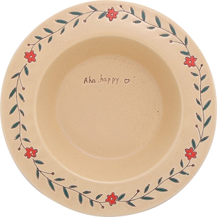 小花餐具套装下午茶咖啡杯碟手绘饭碗酸奶碗甜品盘意面盘西餐沙拉