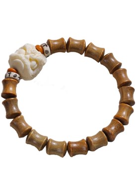 新中式国风绿檀手串小众