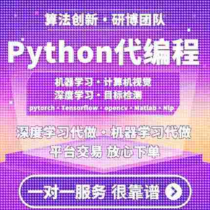 python代编程深度学习代做代码指导调试算法改进模型创新程序跑通
