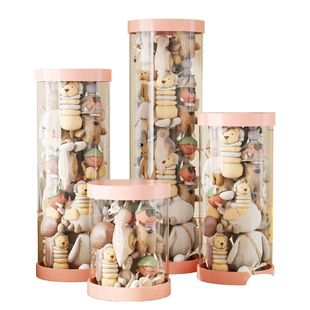 娃娃收纳桶大容量超大直径装玩偶公仔的收纳神器毛绒玩具透明盒筒