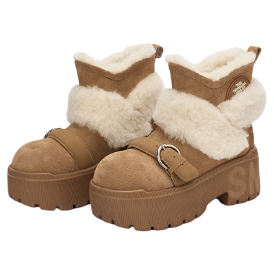 SMILEY厚底增高雪地靴