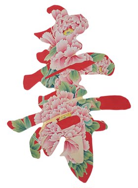 工笔画白描底稿线稿纯手勾熟宣线描底稿寿字牡丹图国画带教学视频