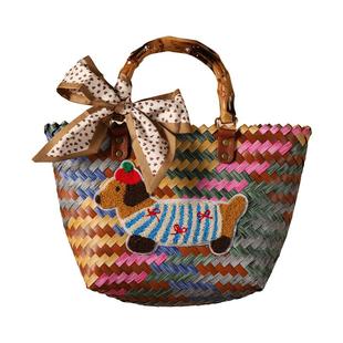 伴郎伴手礼男士兄弟团实用高级感结婚女伴娘腊肠狗手提编织篮