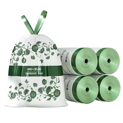 艾草垃圾袋加厚免撕手提式抽绳
