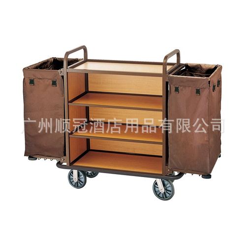 酒店客房服务车宾馆清洁收集车双边客房房口多功能服务车布草车