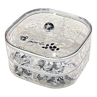 轻奢密封果盘家用客厅茶几高档新款水果盘糖果盒零食干果收纳盒