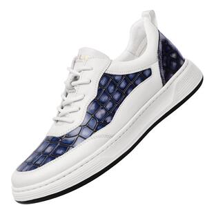 VOLO/犀牛鞋子男款百搭增高春季男士小白鞋休闲板鞋真皮软底男鞋