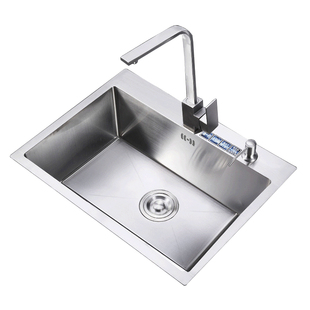 家用不锈钢加厚手工水槽套餐单槽厨房大洗菜盆洗碗池台上盆台下盆