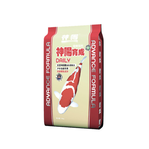 神阳育成锦鲤鱼饲料鱼池鱼缸锦鲤育成增体胚芽艳红10kg锦鲤鱼粮