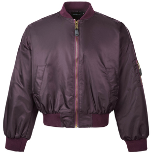 OV原创美式飞行员夹棉棒球服外套女冬季短款宽松保暖情侣棉衣棉服